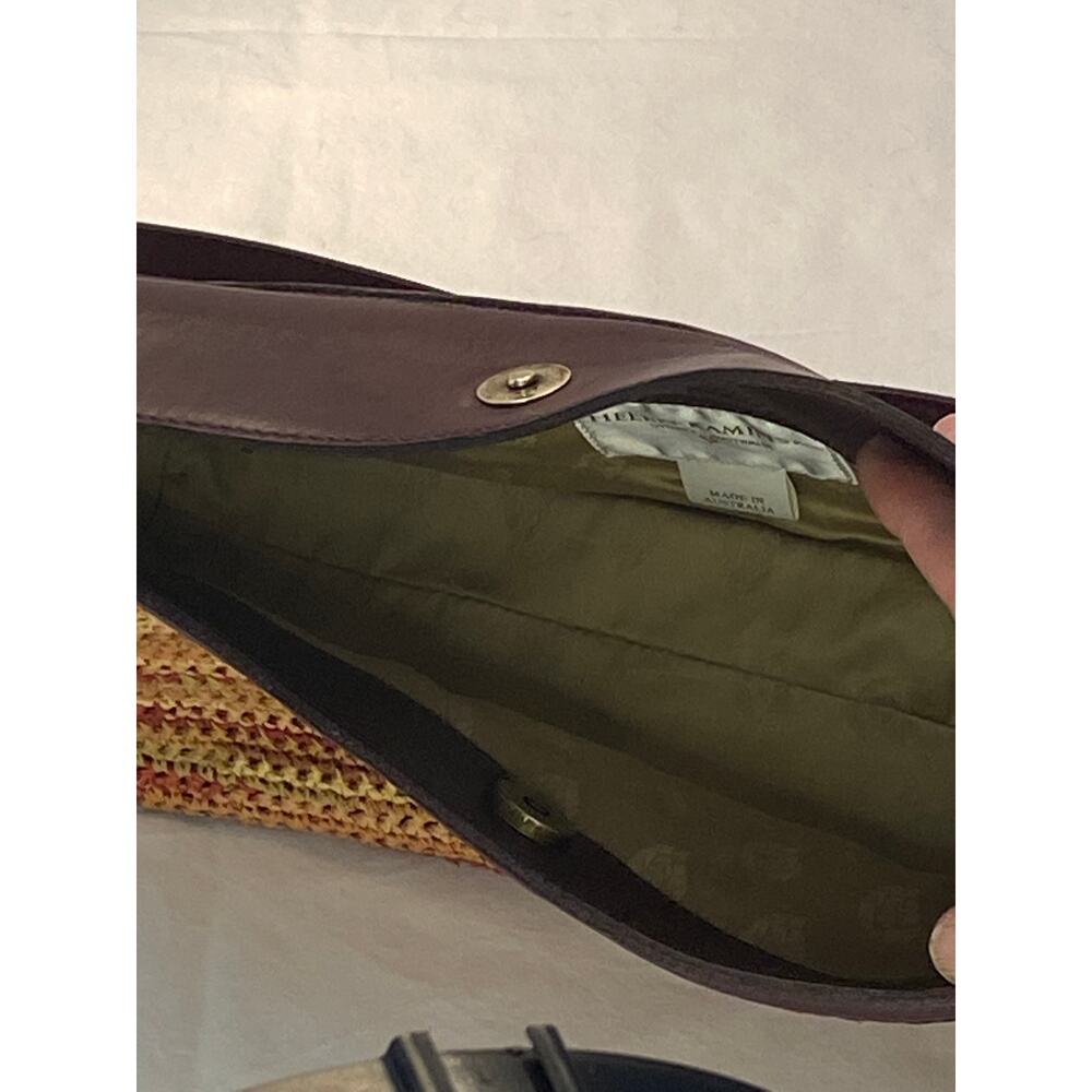 Helen Kaminski Australia designer raffia and leather purse shoulder bag - Picture 10 of 10